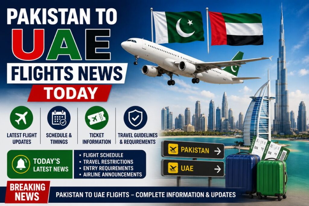 Pakistan to UAE Flights News Today