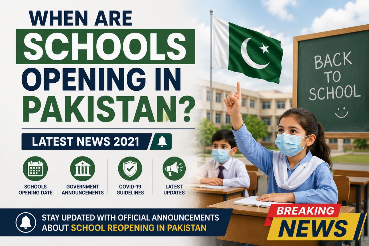 When are Schools Opening in Pakistan Latest News 2021